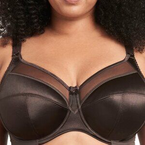 NWT Goddess Keira Banded Bra in Chocolate Brown, 46DD